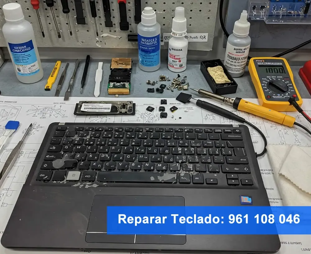 Teclado averiado