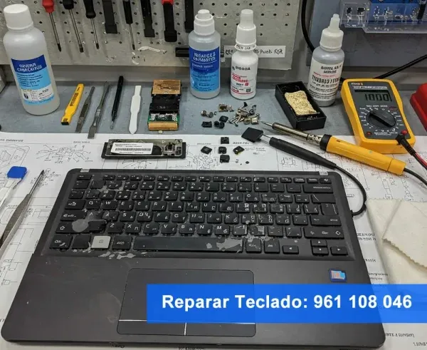 Teclado averiado