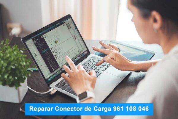 reparar conector carga portatil