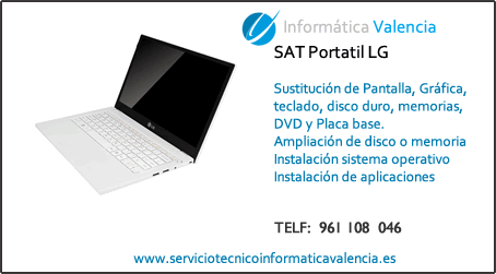 servicio tecnico portatil LG Beniflá